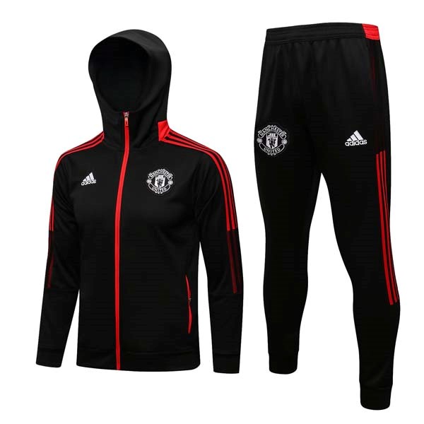 Hoodies Manchester United 2022 Schwarz Rote